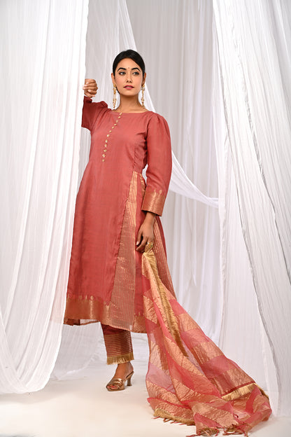 VINTAGE BLUSH PEACH SUKOON SET