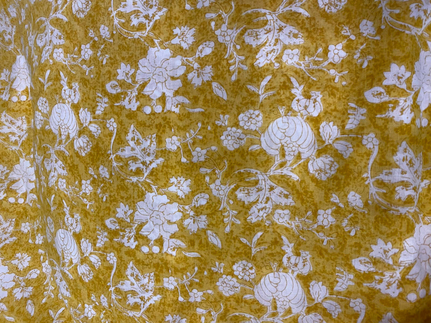 MUSTARD PANELLED COTTON DRESS