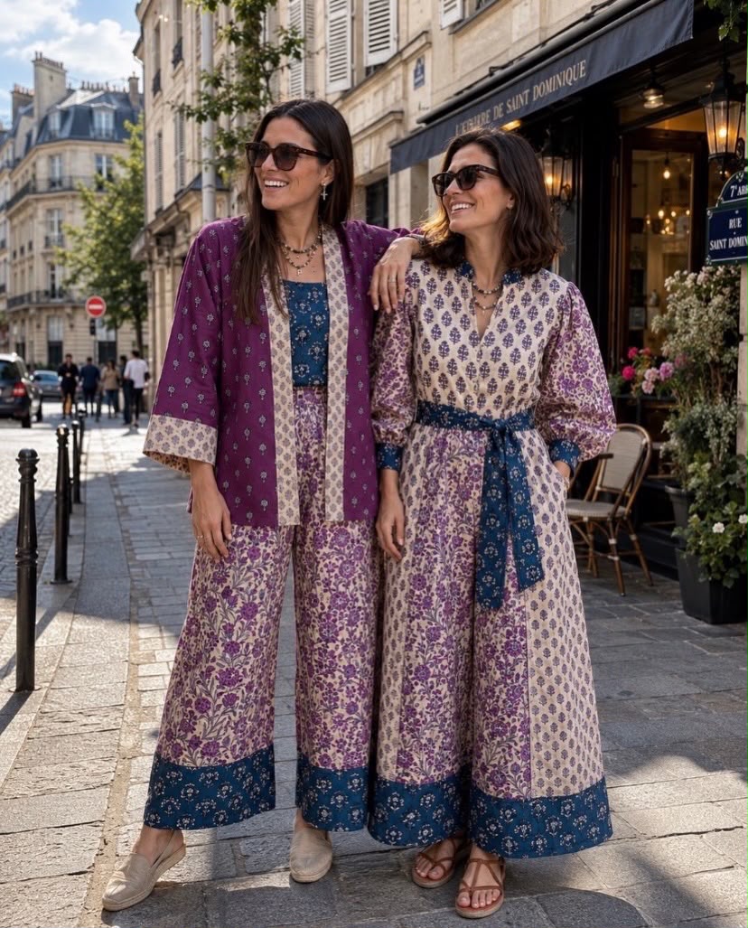 MULTIPRINT COTTON JUMPSUIT