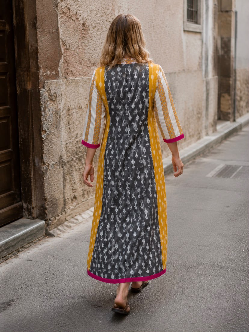 IKKAT PURE COTTON DRESS
