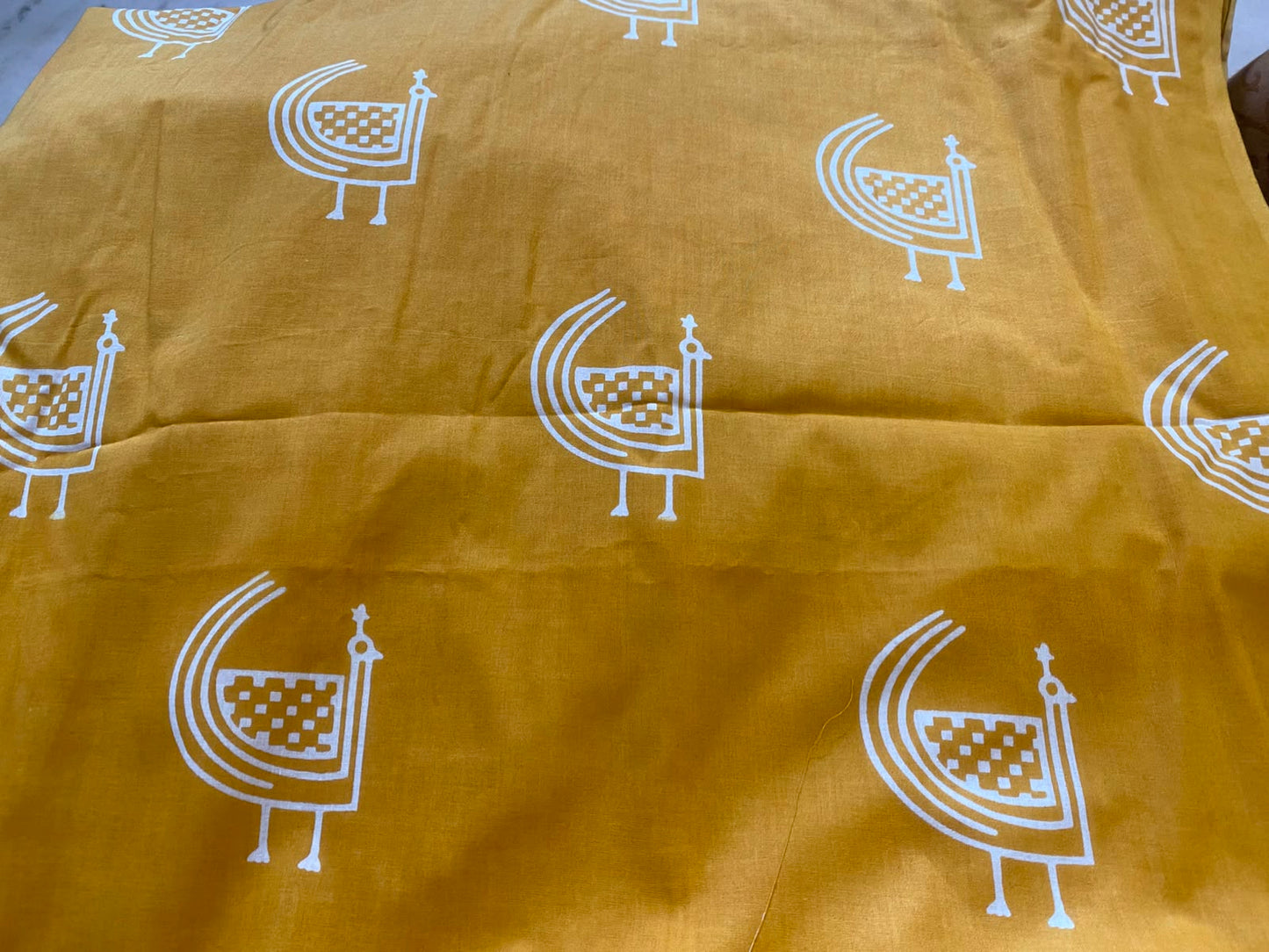 JAIPURI PEACOCK HANDBLOCK COTTON DRESS